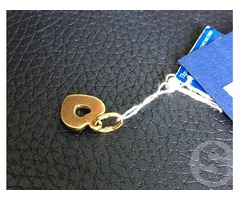 Подвеска золотая с бриллиантами! В виде сердца! Кулон! Новая! (П-10) - Фото 4/6